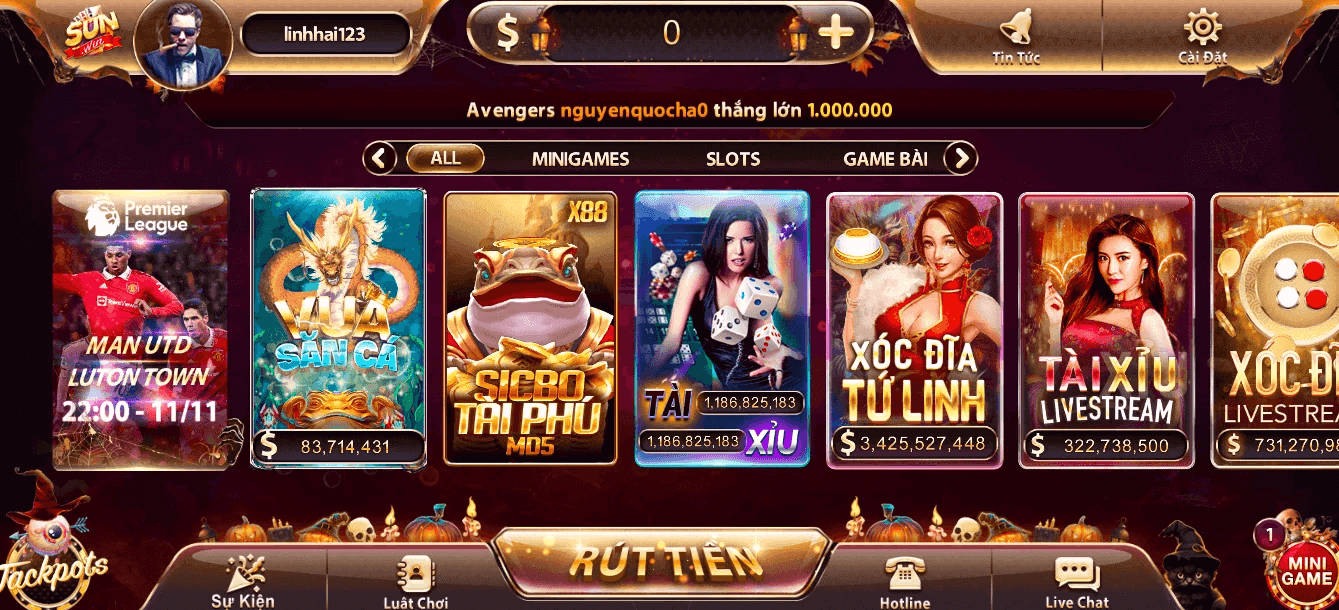 Kho game SUN32 chất lượng